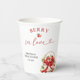 Gobelets En Papier Berry Coquette dans Love Fête des mariées tasses e
