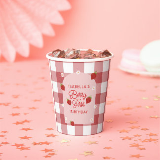 Gobelets En Papier Berry First Birday Paper Cup