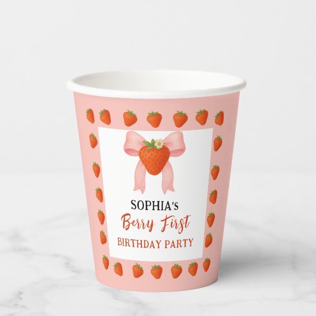 Gobelets En Papier Berry Sweet Party (Recto)