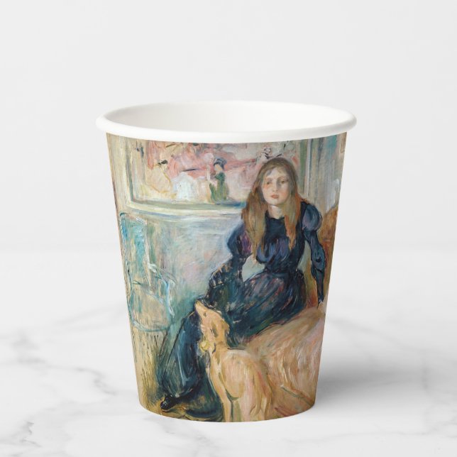 Gobelets En Papier Berthe Morisot - Julie et son Greyhound Laerte (Recto)