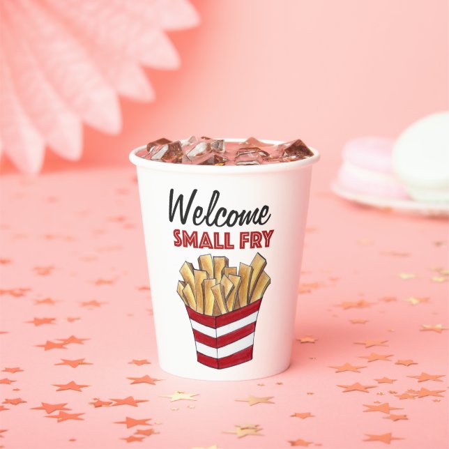 Gobelets En Papier Bienvenue Petite frites Baby shower de fruits frai (Insitu)