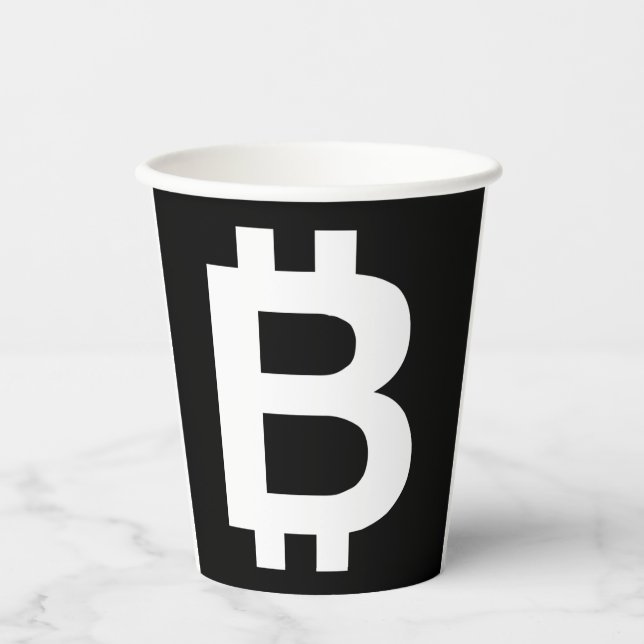 Gobelets En Papier Bitcoin B Cool Cupes papier (Recto)