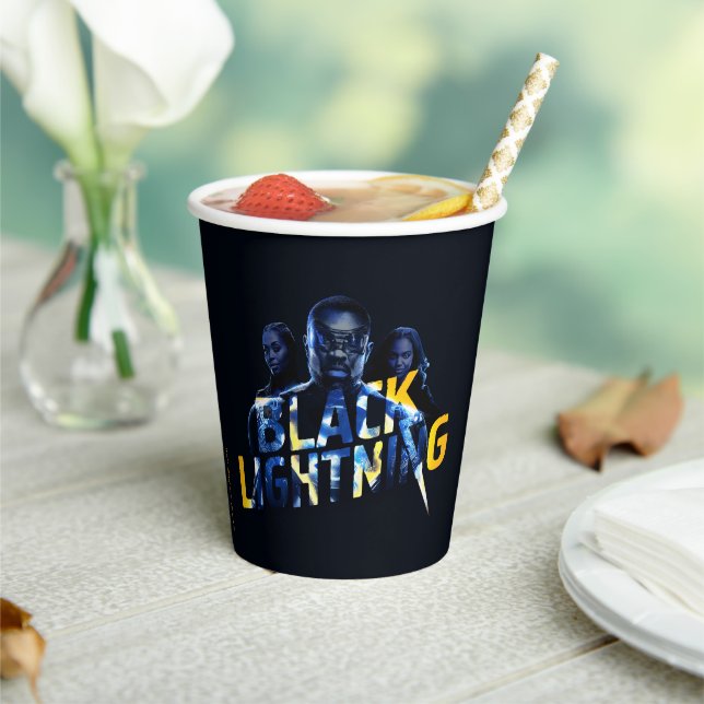 Gobelets En Papier Black Lightning Heroes (Insitu)