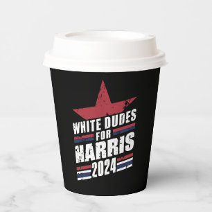Gobelets En Papier Blancs pour Kamala Harris 2024