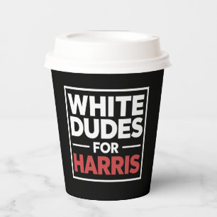 Gobelets En Papier Blancs Pour Kamala-Harris Présidente 2024