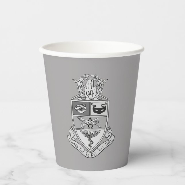 Gobelets En Papier Blason de Kappa Psi (Recto)