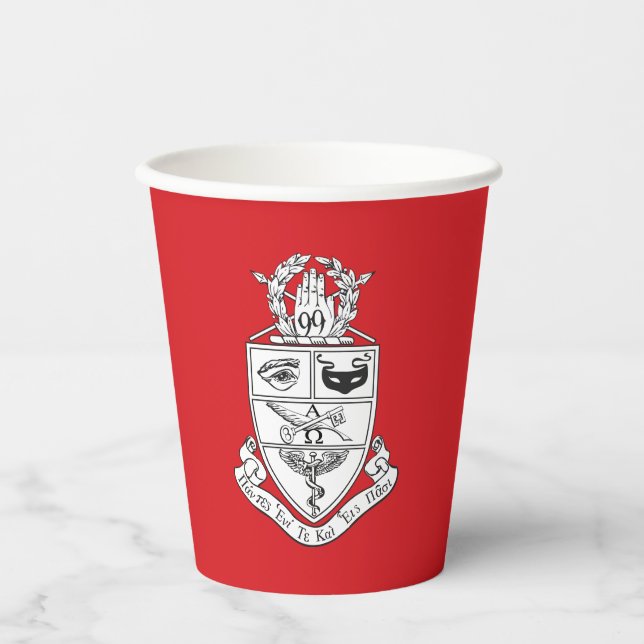Gobelets En Papier Blason de Kappa Psi (Recto)