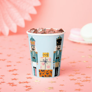Gobelets En Papier Blue Winter Snowflakes Nutcracker Baby shower