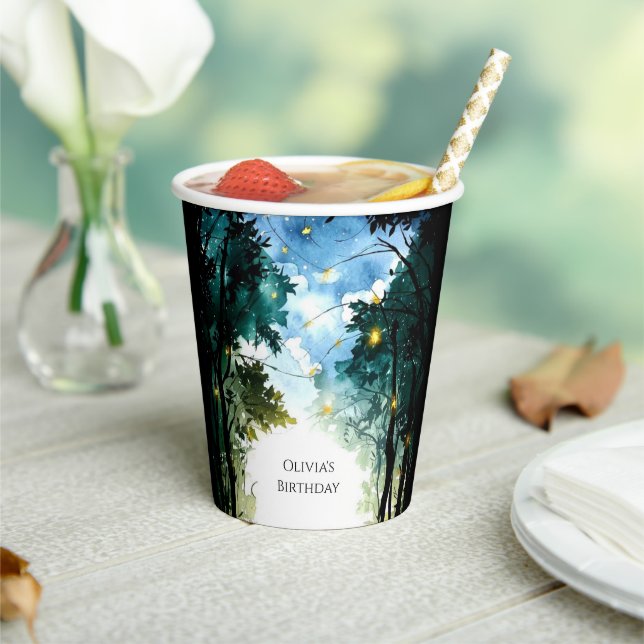 Gobelets En Papier Boho Dream Woodland Anniversaire (Insitu)