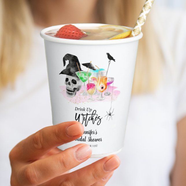 Gobelets En Papier Boire des Whitches Halloween Cocktail Fête des mar (Créateur téléchargé)