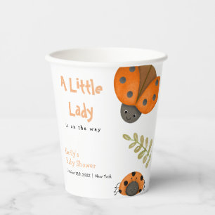 Gobelets En Papier Bois d'aquarelle de forêt Baby shower de la Petite