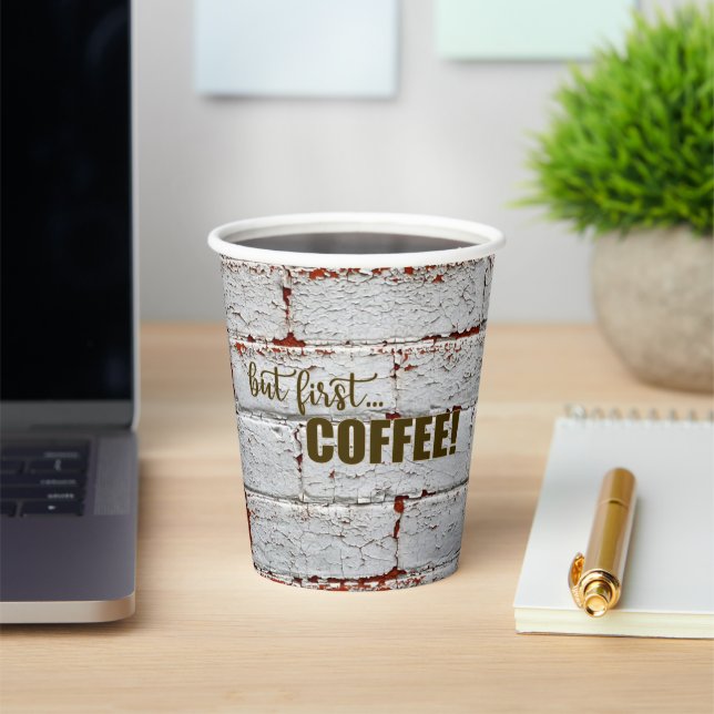 Gobelets En Papier Boîte à bois Boîte à papier (Insitu)