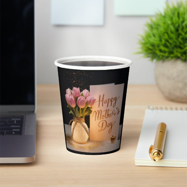 Gobelets En Papier Bonne fête des mères (Insitu)