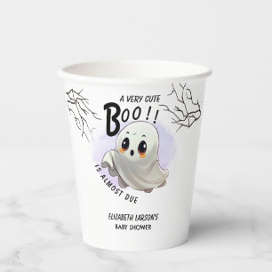 Gobelets En Papier Boo Baby shower Halloween thème Mignonne fête