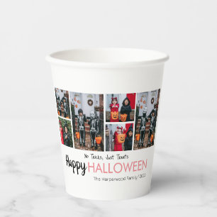 Gobelets En Papier Boo citrouille jack-o-lanterne Halloween Collage p