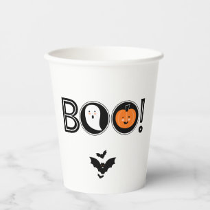 Gobelets En Papier Boo ! Coupe de papier Halloween