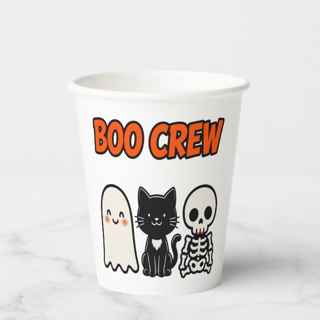 Gobelets En Papier Boo Crew Matching Squad Tee (Recto)