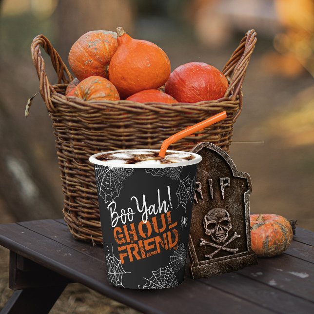 Gobelets En Papier Boo Yah Ghoul Ami Halloween ID684 (Créateur téléchargé)
