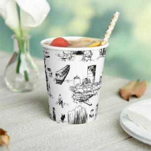 Gobelets En Papier Boston Toile