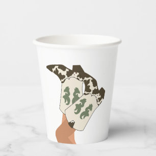 Gobelets En Papier Botte de cowboy moderne Western Boot