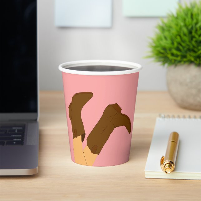 Gobelets En Papier Bottes Cowboy (Insitu)