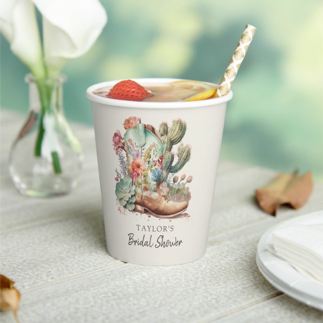 Gobelets En Papier Bottes et bulles de la Fête des mariées occidental (Insitu)