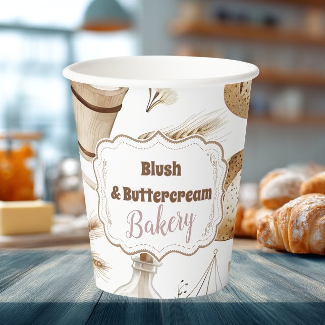 Gobelets En Papier Boulangerie artisanale de ferme (Créateur téléchargé)
