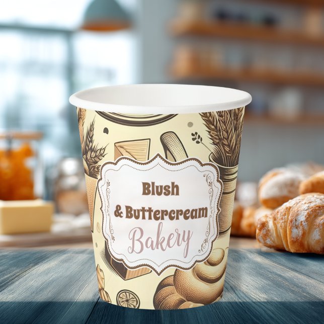 Gobelets En Papier Boulangerie Cottage Cozy (Créateur téléchargé)