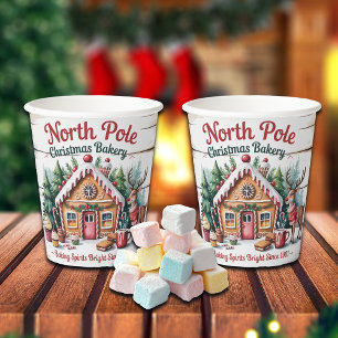 Gobelets En Papier Boulangerie de Noël au Pôle Nord