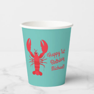 Gobelets En Papier Boule de homard Anniversaire Soirée Enfants migno