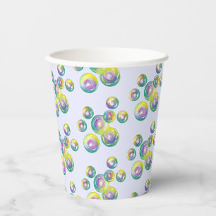 Gobelets En Papier Boules de savon arc-en-ciel Boule Wand Fun été