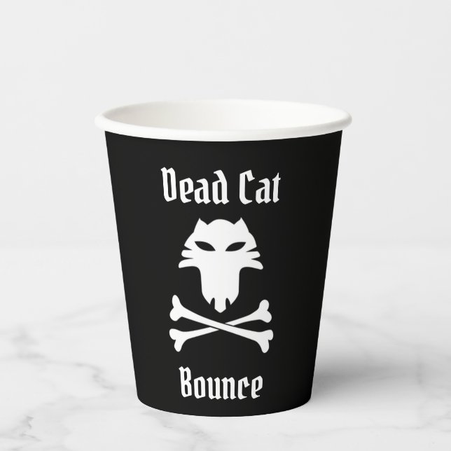 Gobelets En Papier Bounce de chat mort (Recto)