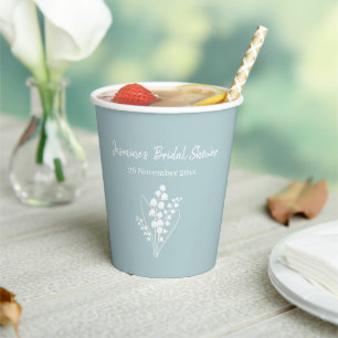 Gobelets En Papier Bouquet de muguet Shower de mariage