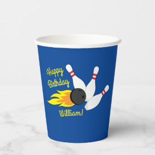 Gobelets En Papier Bowling Anniversaire de enfant Party Cute Sports