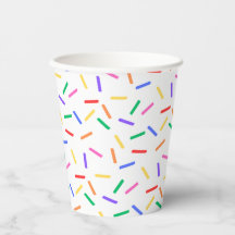Bright Rainbow Sprinkts Papier Coupes de Partie