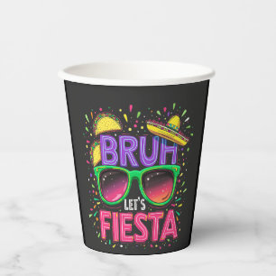 Gobelets En Papier Bruh, Fiesta Cinco De Mayo Culture mexicaine