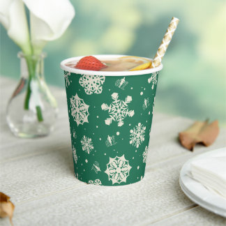 Gobelets En Papier Buddy le Motif Elf Snowflake