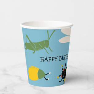 Gobelets En Papier Bug Theme Party Personnalisé