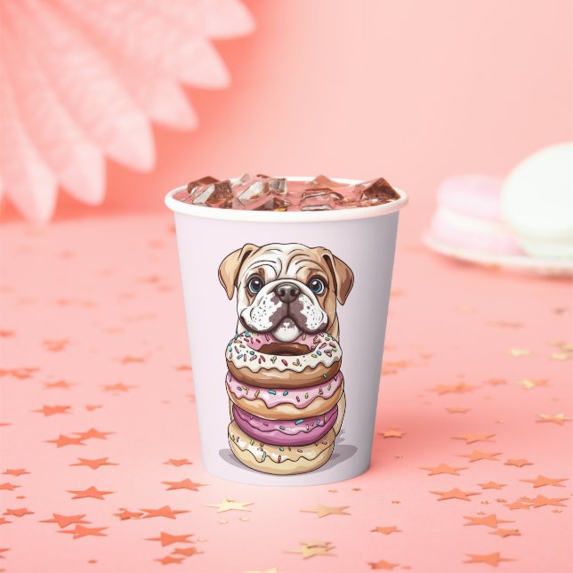 Gobelets En Papier Bulldogs anglais (Insitu)