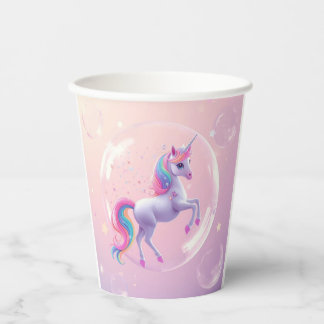 Gobelets En Papier Bulle Unicorne