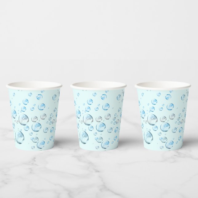 Gobelets En Papier Bulles bleues (Multi)