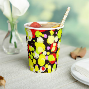 Gobelets En Papier Bulles colorées