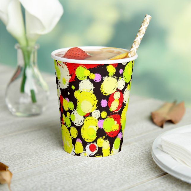 Gobelets En Papier Bulles colorées (Insitu)