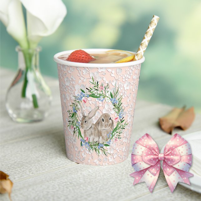 Gobelets En Papier Bunnies de Pâques 2 (Créateur téléchargé)
