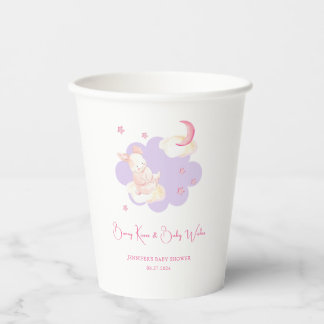 Gobelets En Papier Bunny Dreams Baby shower violet