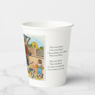 Gobelets En Papier Buns Hot-cross, Mère Goose Nursery Rhyme Photo