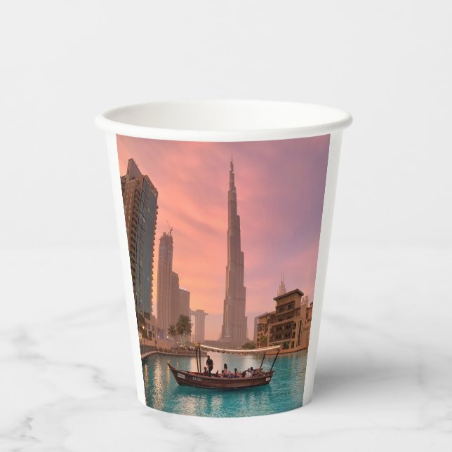 Gobelets En Papier Burj Khalifa (Recto)