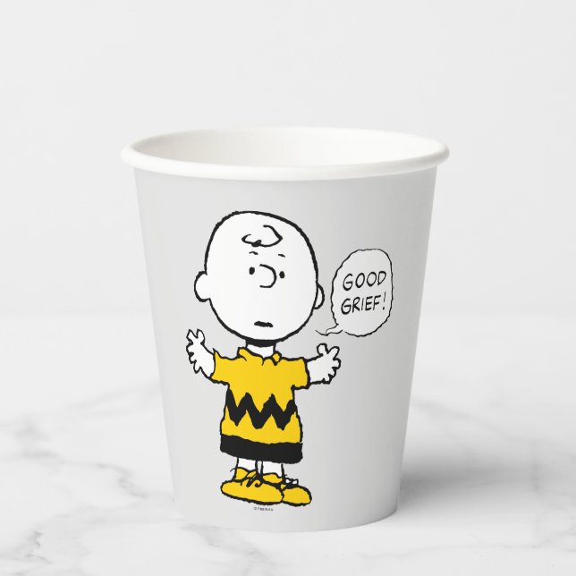 Gobelets En Papier cacahuètes | Good Grief Charlie Brown (Recto)