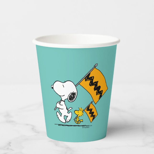 Gobelets En Papier cacahuètes | Snoopy & Woodstock (Recto)