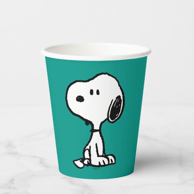 Gobelets En Papier cacahuètes | Tournages de snoopy (Recto)
